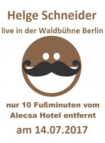 Helge Schneider Live in der Waldbühne Berlin am 14.07.2017 - Berliner Waldbühne - 15.07.2017 – 16.07.2017 - Konzert - Alecsa Hotel Berlin